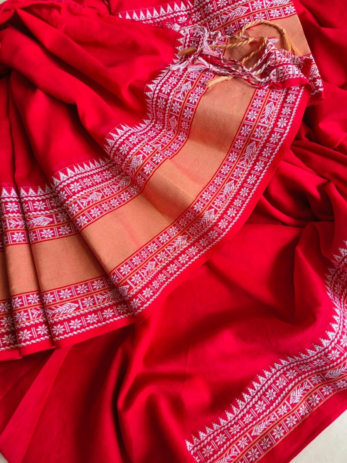 Mini Temple Mulmul Cotton (Saree)