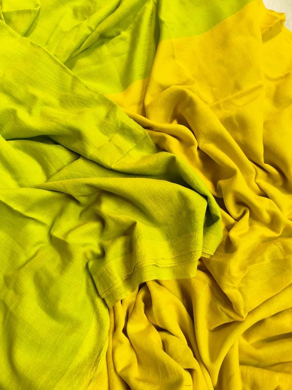 Dual Colour Cotton (Saree)