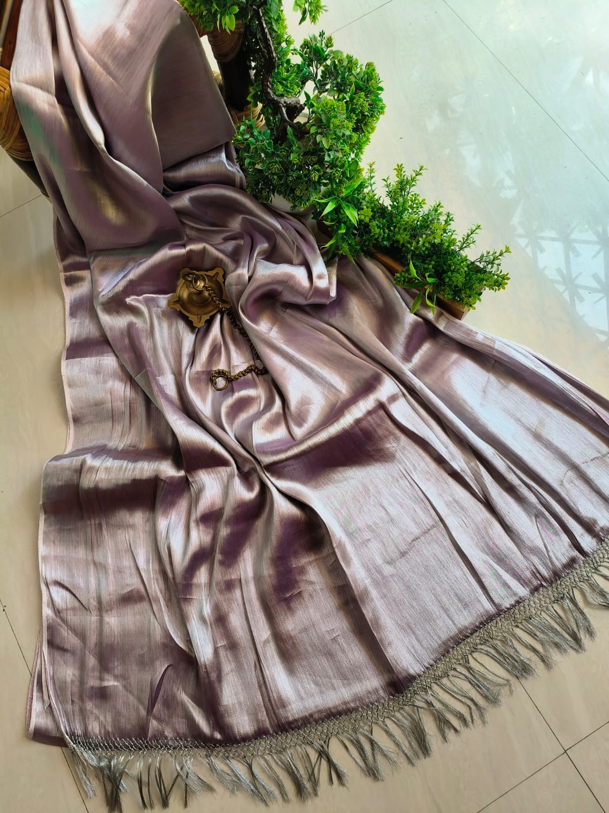 Shimmer Elegance Tissue (Saree)
