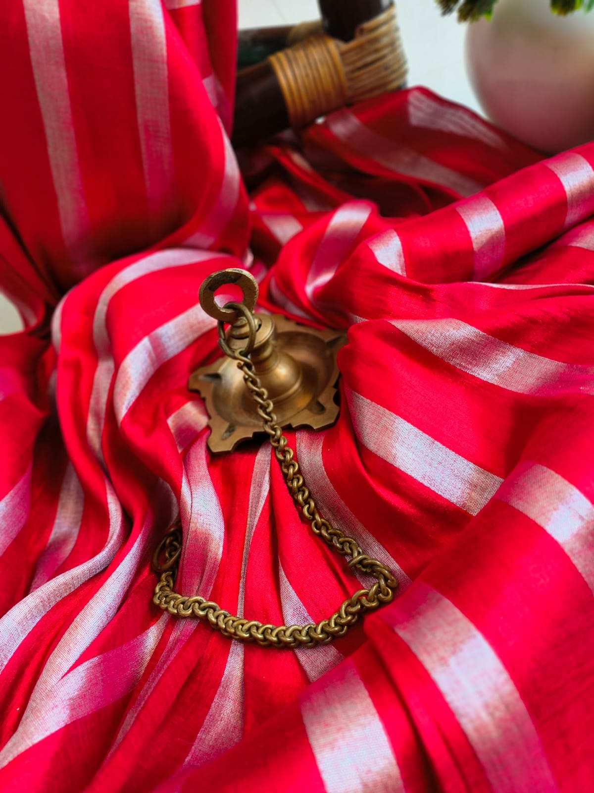 Shimmer Elegance Tissue (Saree)