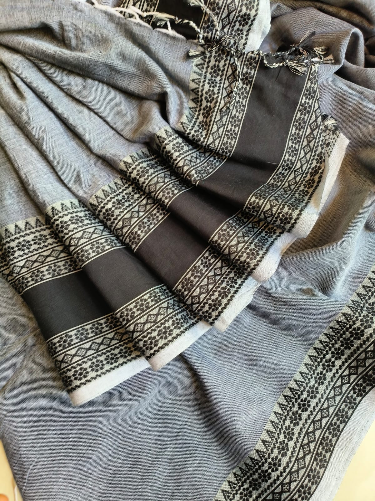 Mini Temple Mulmul Cotton (Saree)