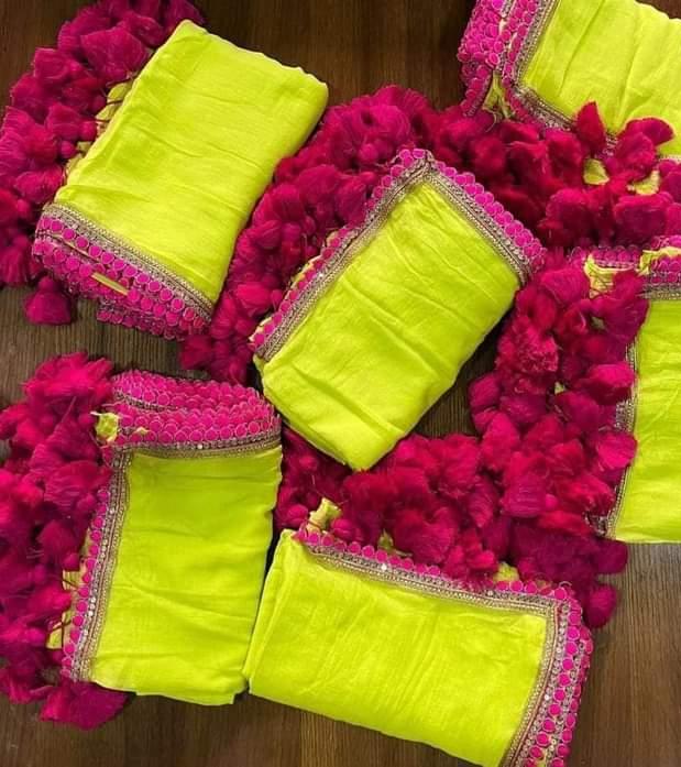 Designer Lace Mul Cotton (Saree)