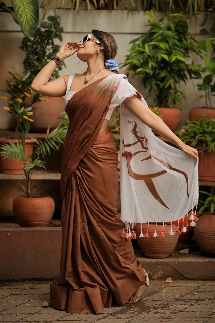 Mom's Love Mulmul (Saree)