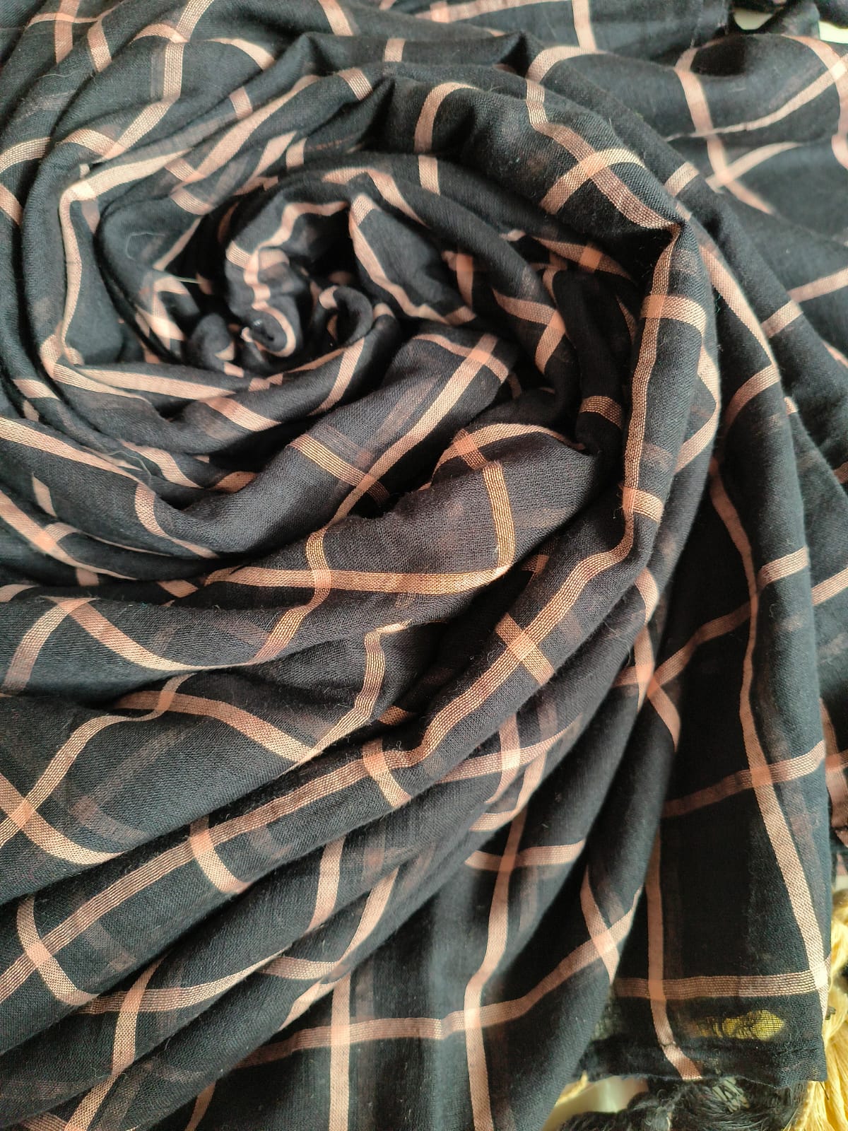 Medium Checkers Mulmul (Saree)