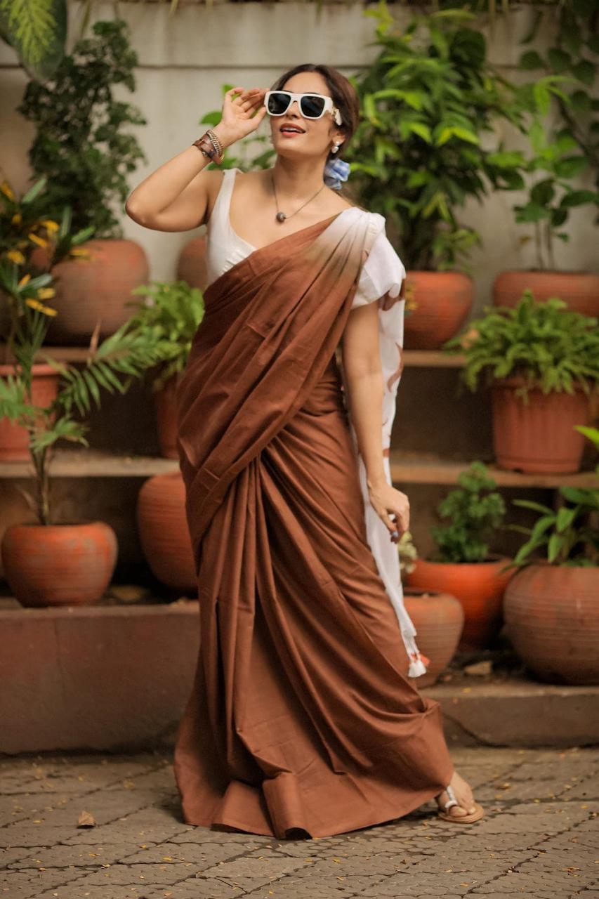 Mom's Love Mulmul (Saree)