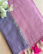 Rose and Lilac Mulmul (Saree)