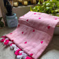 Heart Embroidered Mulmul (Saree)