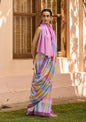 Cotton Candy Rainbow Mulmul (Saree)