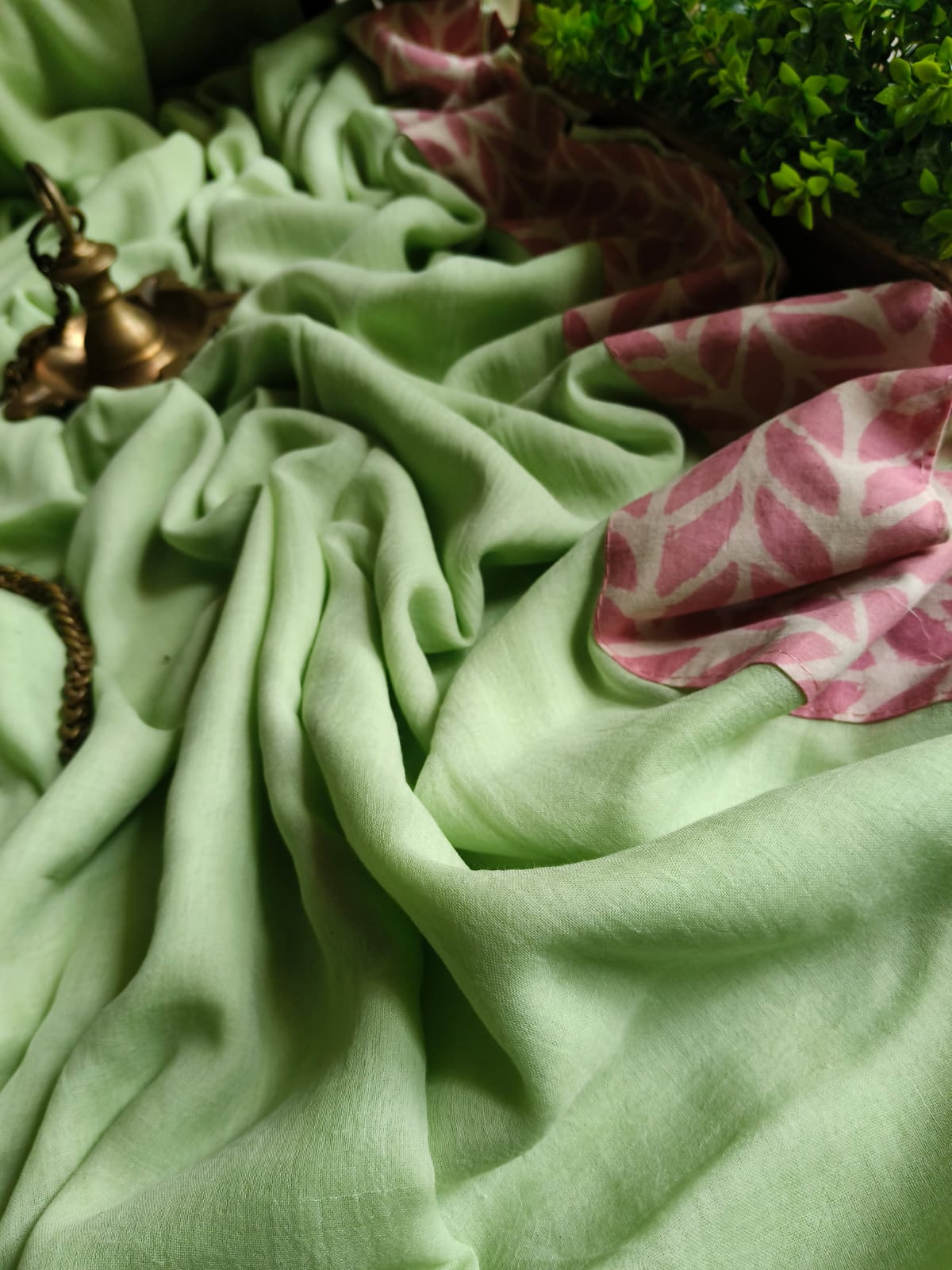 Handwoven Bagru Mulmul (Saree)