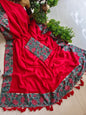 Handwoven Bagru Mulmul (Saree)