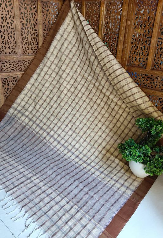 Medium Checkers Begampuri (Saree)