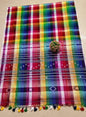 Rainbow Bhujodi Cotton Jamdani (Saree)
