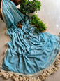 Designer Lace Mul Cotton (Saree)