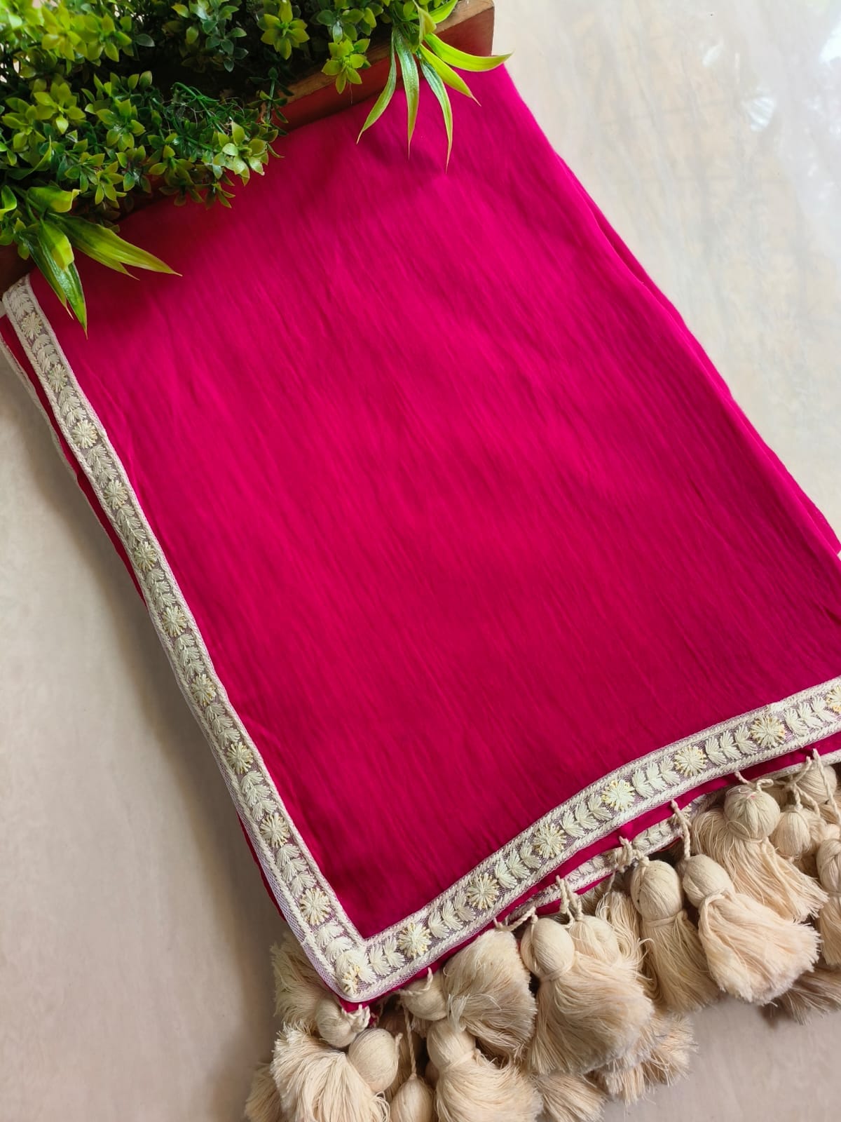 Designer Lace Mul Cotton (Saree)