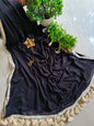 Designer Lace Mul Cotton (Saree)