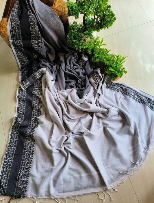 Mini Temple Mulmul Cotton (Saree)