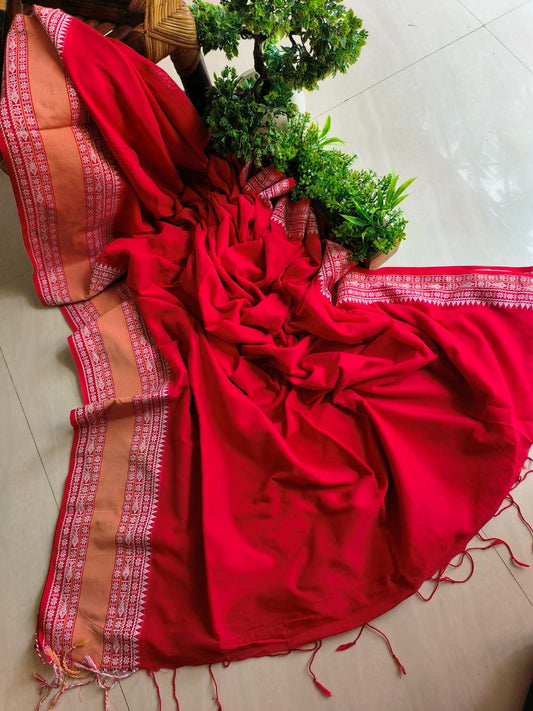 Mini Temple Mulmul Cotton (Saree)
