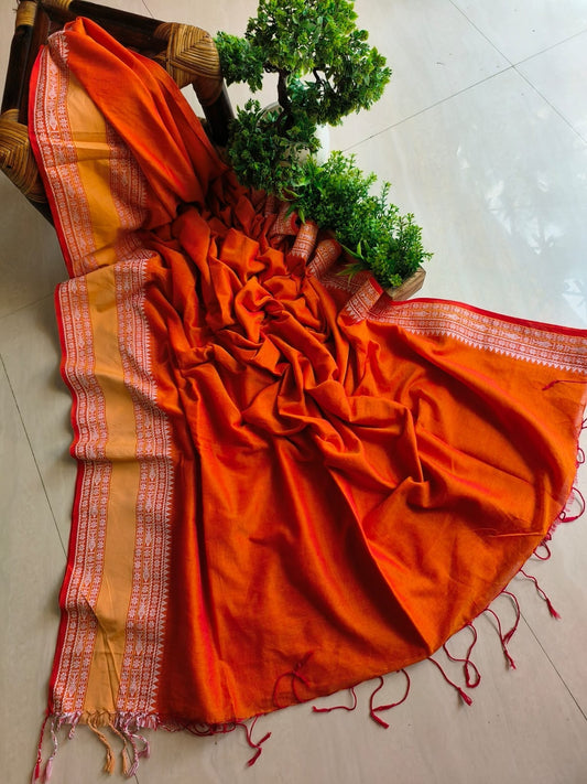 Mini Temple Mulmul Cotton (Saree)