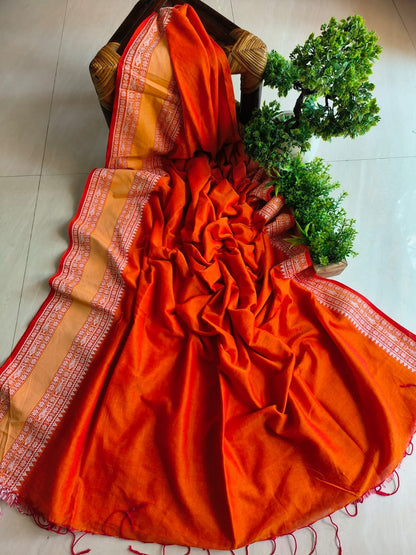 Mini Temple Mulmul Cotton (Saree)