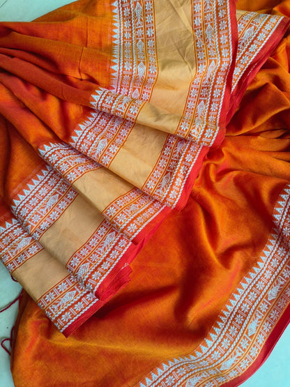 Mini Temple Mulmul Cotton (Saree)