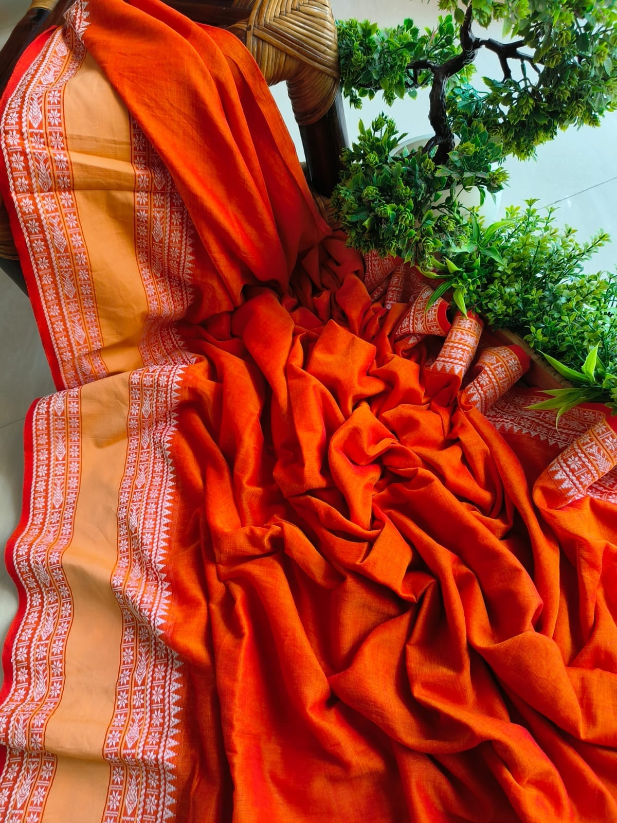 Mini Temple Mulmul Cotton (Saree)