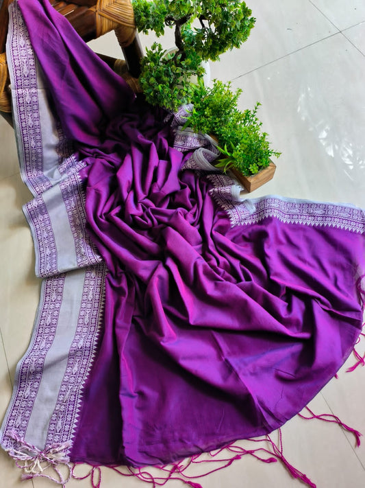 Mini Temple Mulmul Cotton (Saree)