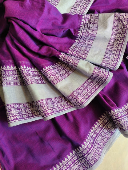 Mini Temple Mulmul Cotton (Saree)