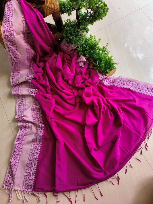 Mini Temple Mulmul Cotton (Saree)