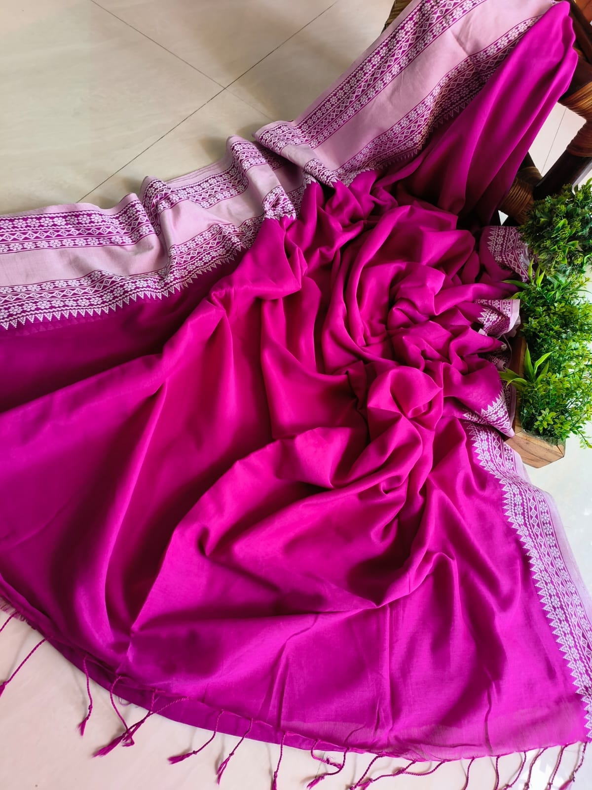 Mini Temple Mulmul Cotton (Saree)