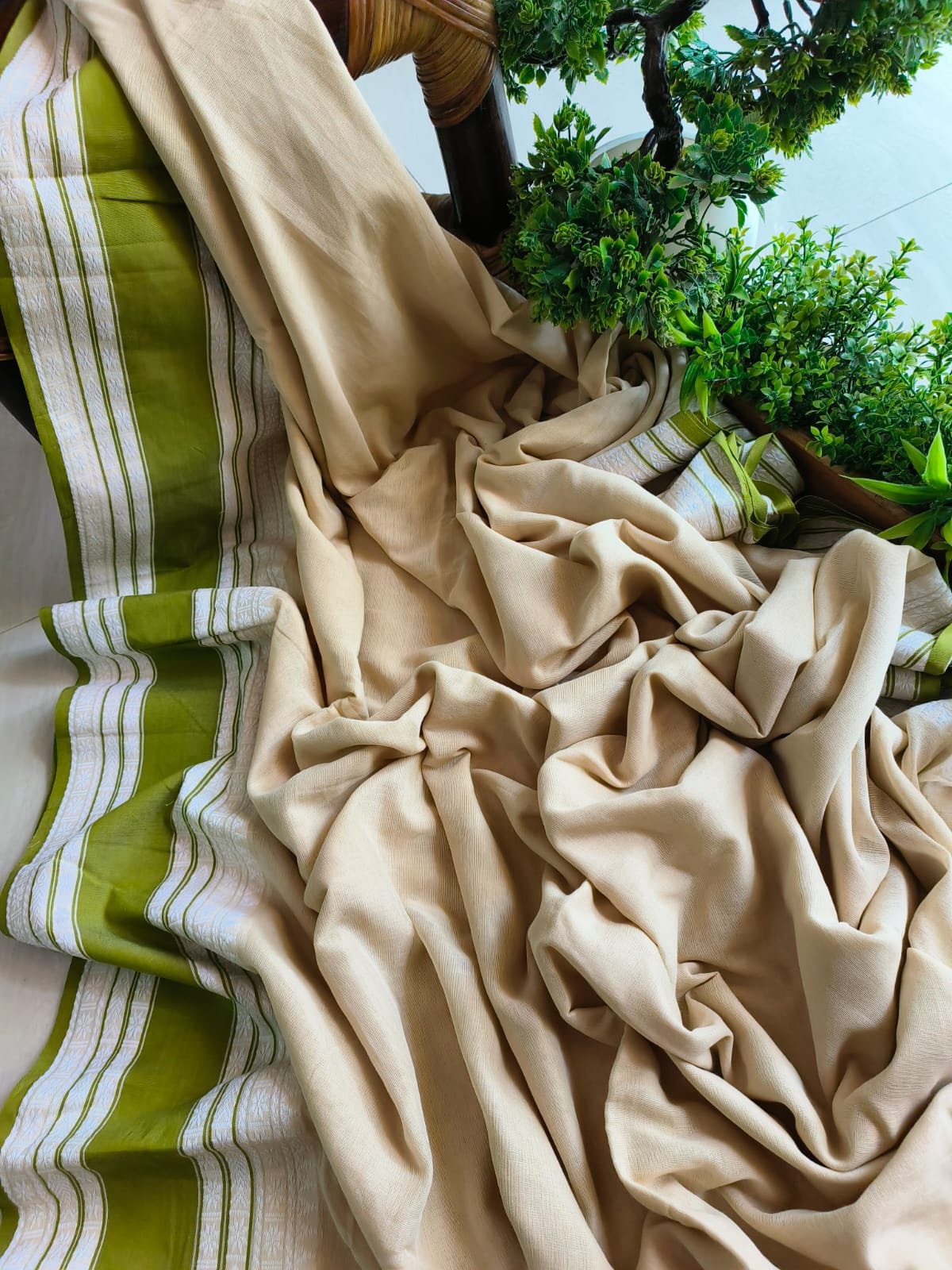 Mini Temple Mulmul Cotton (Saree)