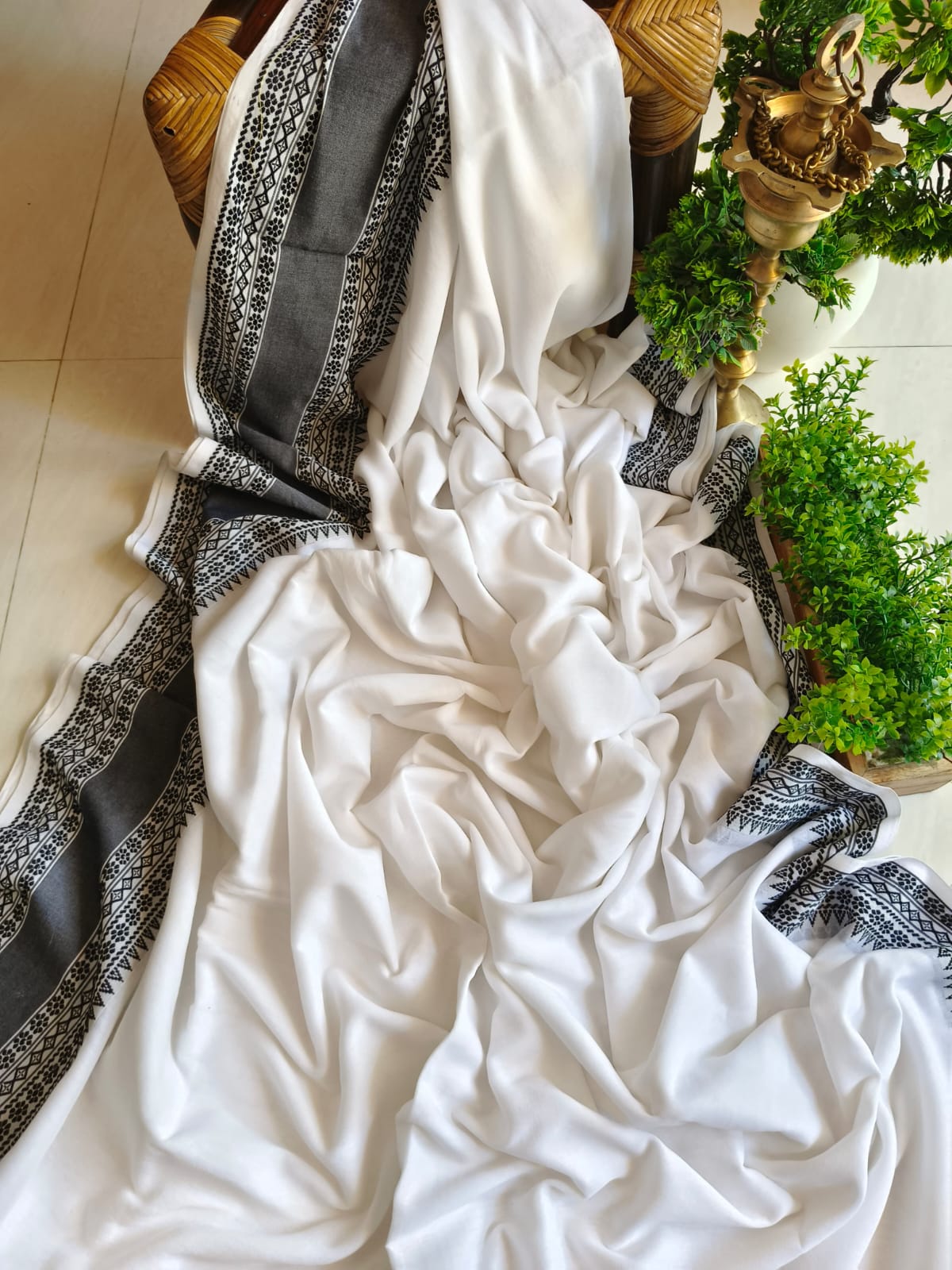 Mini Temple Mulmul Cotton (Saree)