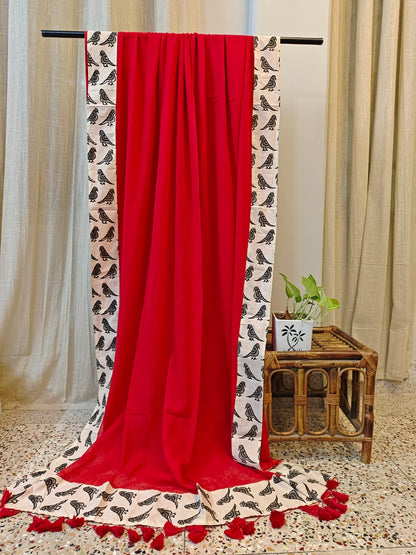 Panchhi Border Cotton (Saree)