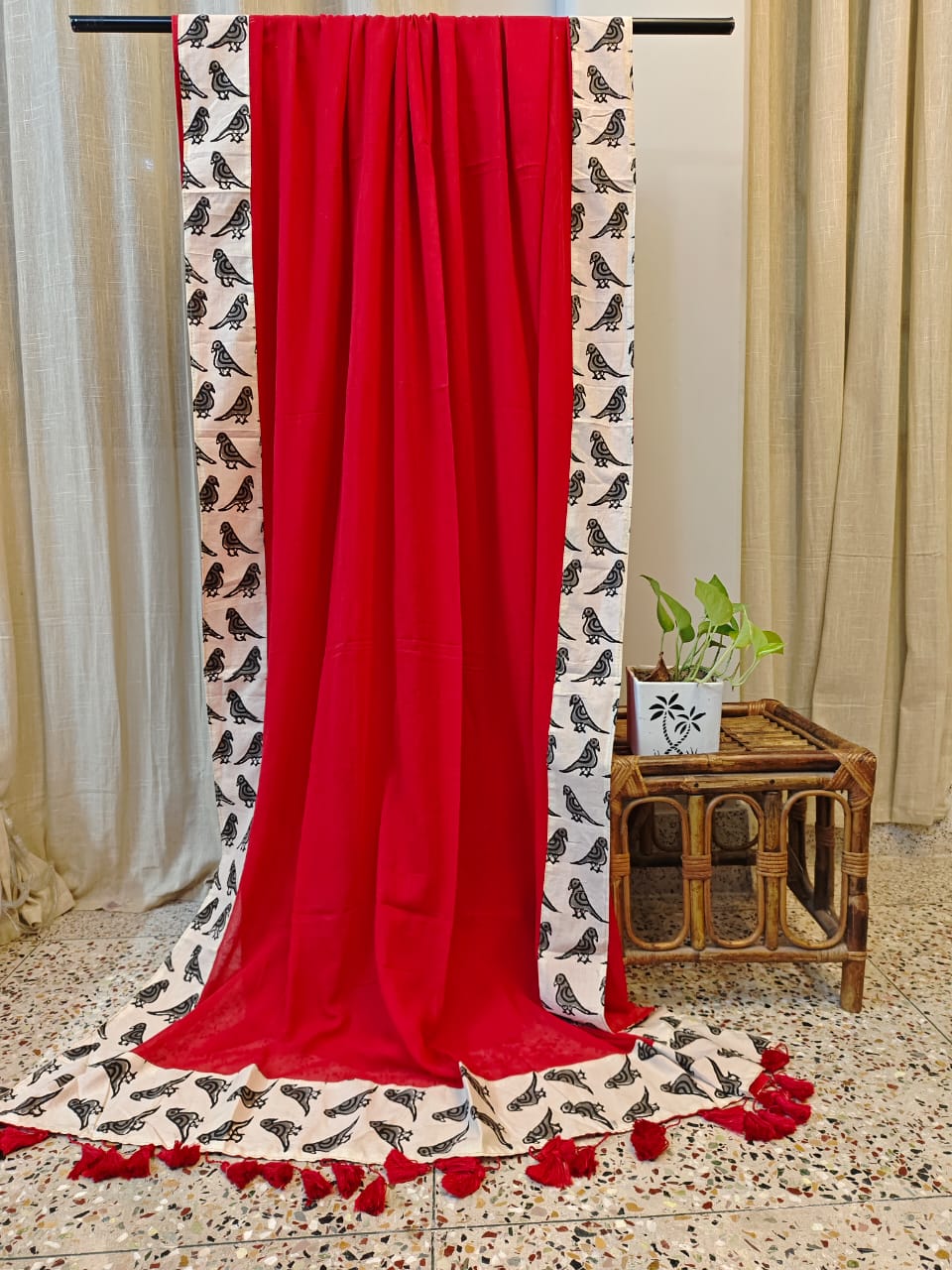 Panchhi Border Cotton (Saree)
