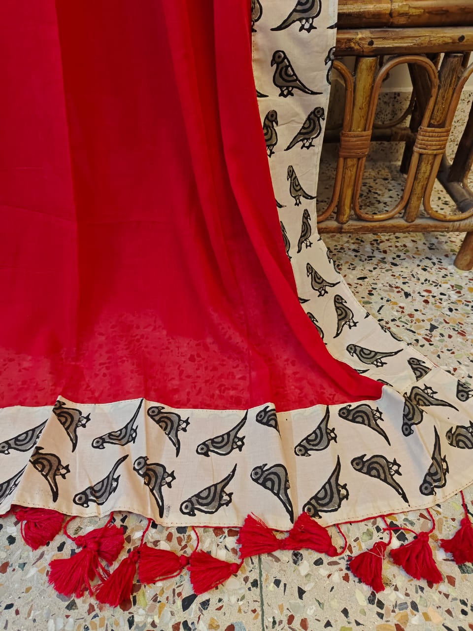 Panchhi Border Cotton (Saree)