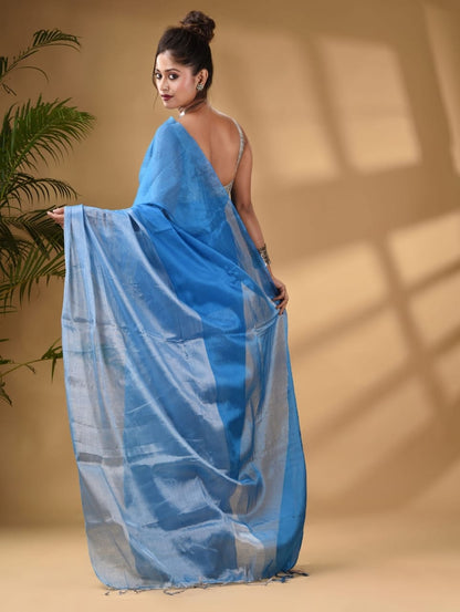 Metallic Tissue Khadi (Saree)