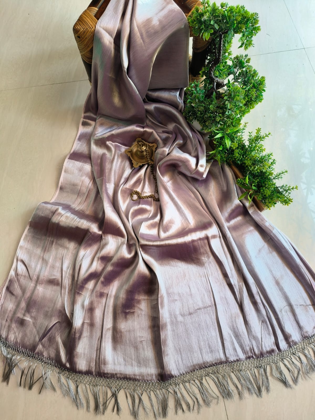 Shimmer Elegance Tissue (Saree)
