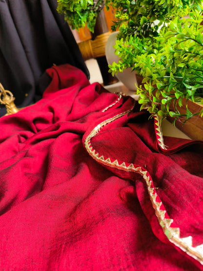 Dual Colour Gini Mulmul (Saree)