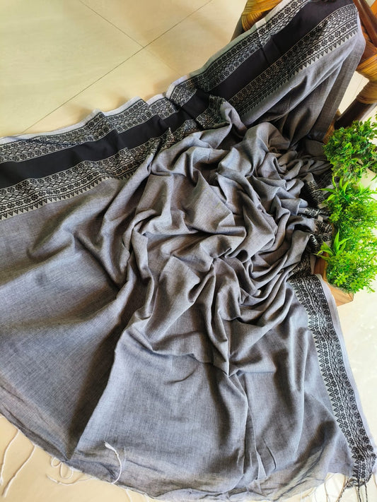 Mini Temple Mulmul Cotton (Saree)