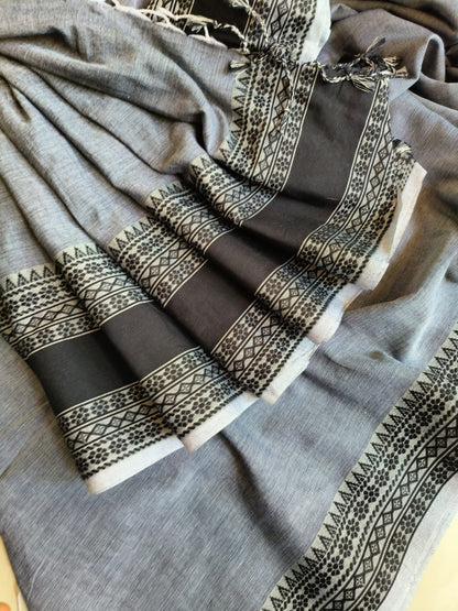 Mini Temple Mulmul Cotton (Saree)