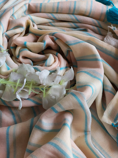Stripes Mulmul (Saree)