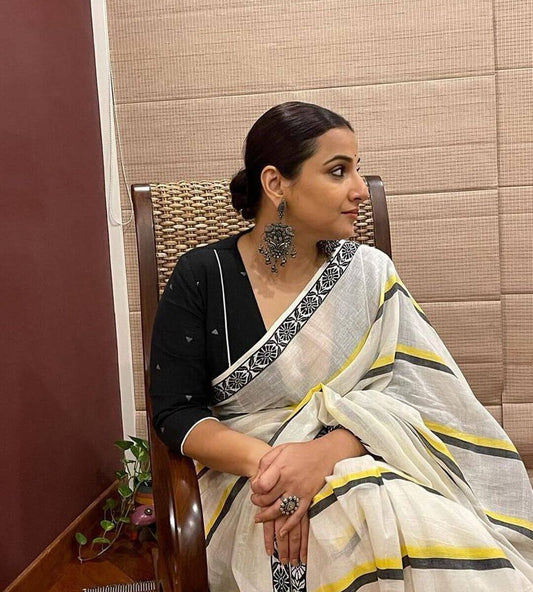 Vidya Balan Inspire Khadi (Saree)